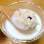 【レシピ:甘酒】こうじのプチプチ感と小豆のほっくり感が美味しい〜(≧∇≦)「赤飯甘酒」