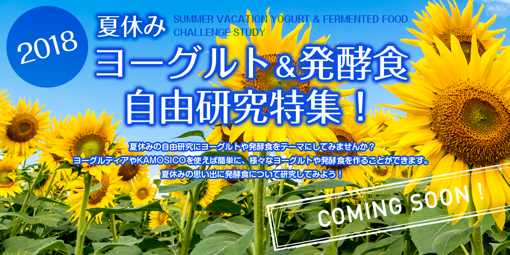 夏休み ヨーグルト＆発酵食 自由研究特集！