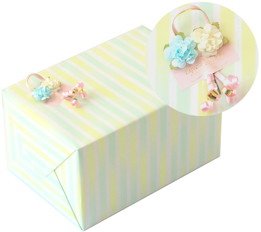 ミントグリーン&フラワー