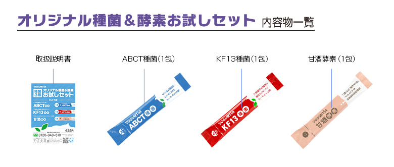 種菌＆酵素お試しセット内容