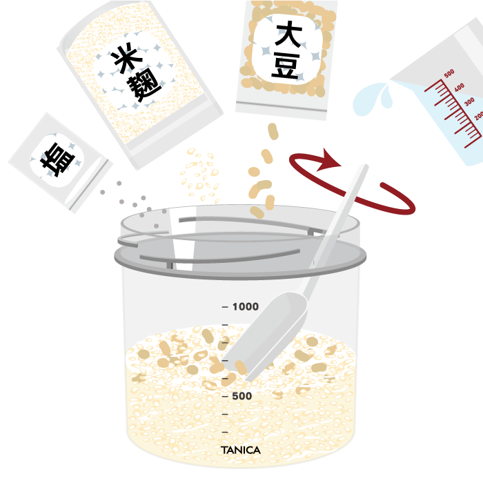 STEP01 材料を混ぜる