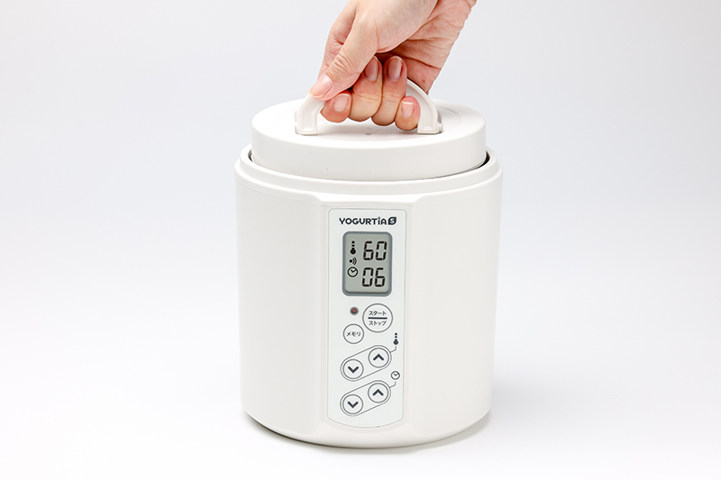 ヨーグルティアにセット